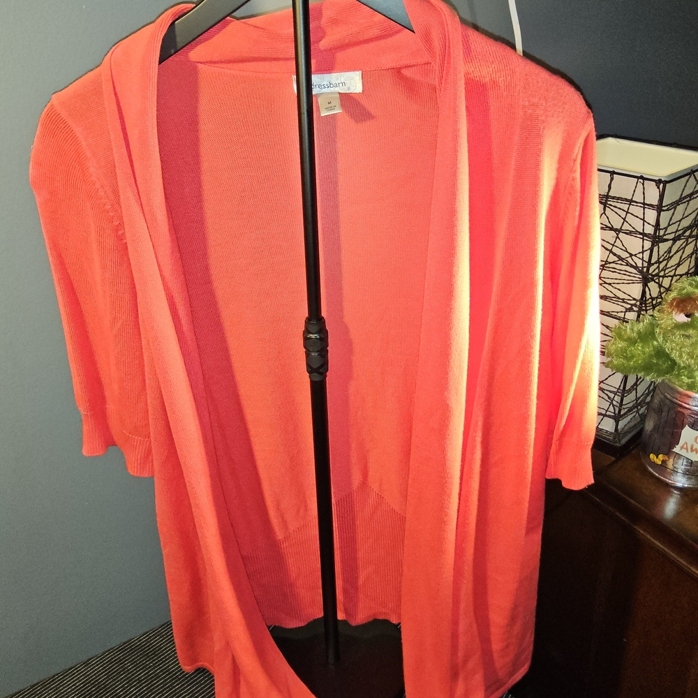 Dress Barn Red Knit Cardigan